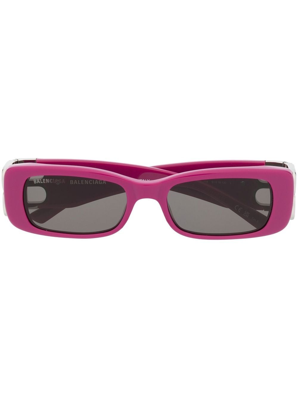 Balenciaga Eyewear crystal-embellished square-frame sunglasses - Purple von Balenciaga Eyewear