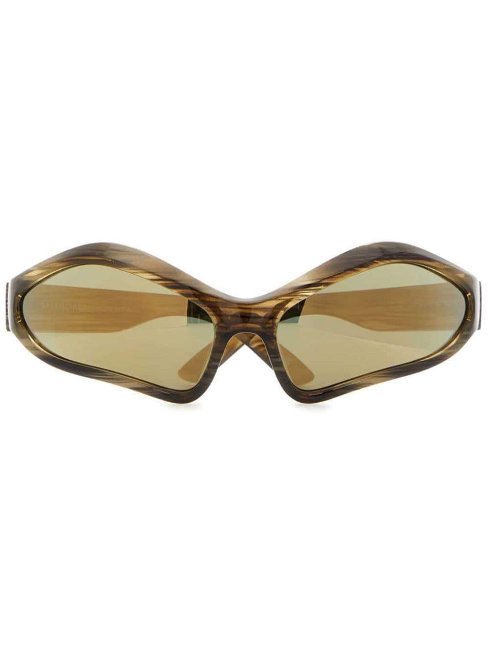 Balenciaga Eyewear Fennec oval-frame sunglasses - Brown von Balenciaga Eyewear