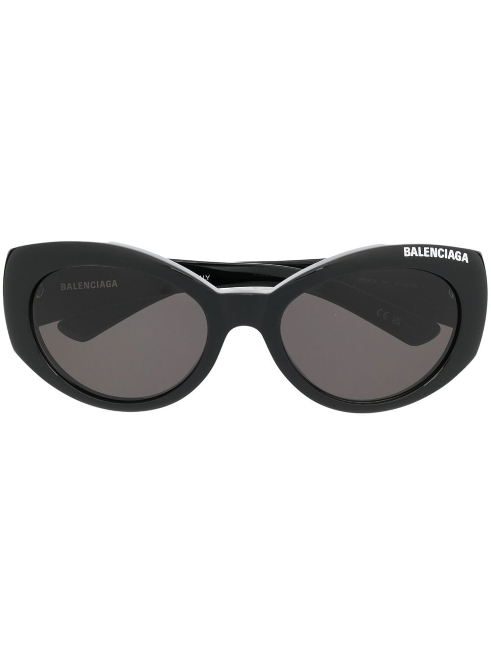 Balenciaga Eyewear logo-print detail sunglasses - Brown von Balenciaga Eyewear