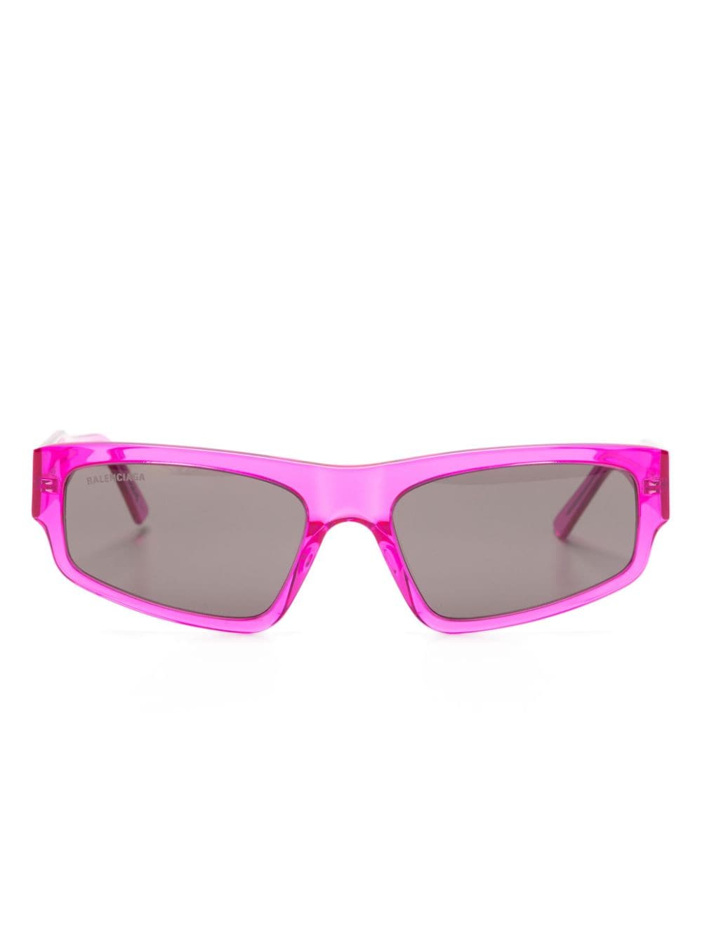 Balenciaga Eyewear logo-print square-frame sunglasses - Pink von Balenciaga Eyewear