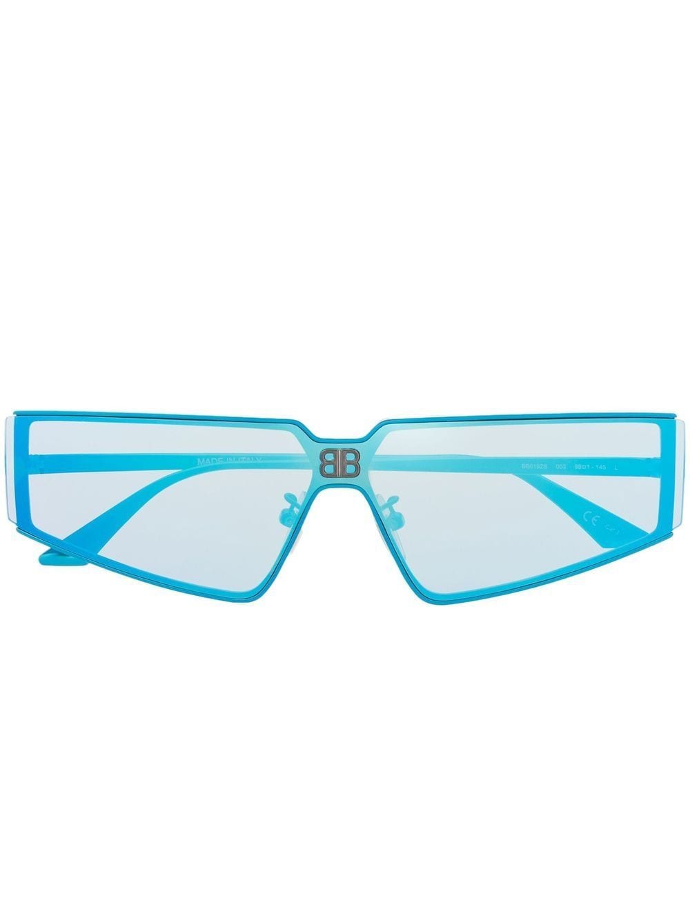 Balenciaga Eyewear mirrored geometric-frame sunglasses - Blue von Balenciaga Eyewear