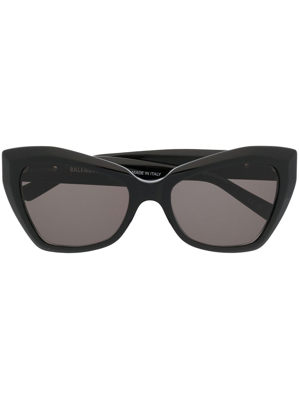 Balenciaga Eyewear monogram-plaque butterfly sunglasses - Black von Balenciaga Eyewear