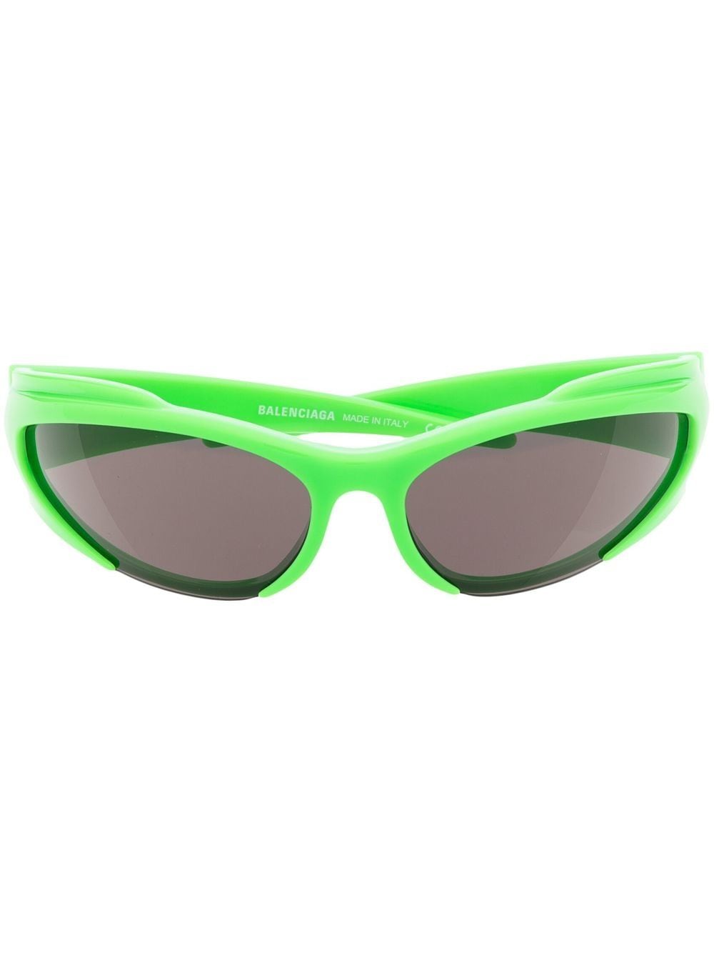 Balenciaga Eyewear oval-frame sunglasses - Green von Balenciaga Eyewear