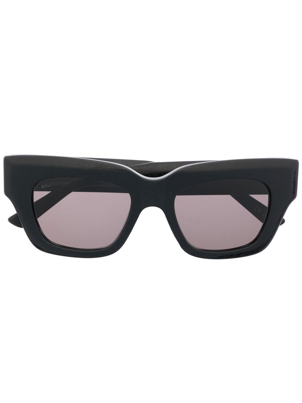 Balenciaga Eyewear side logo-plaque sunglasses - Black von Balenciaga Eyewear