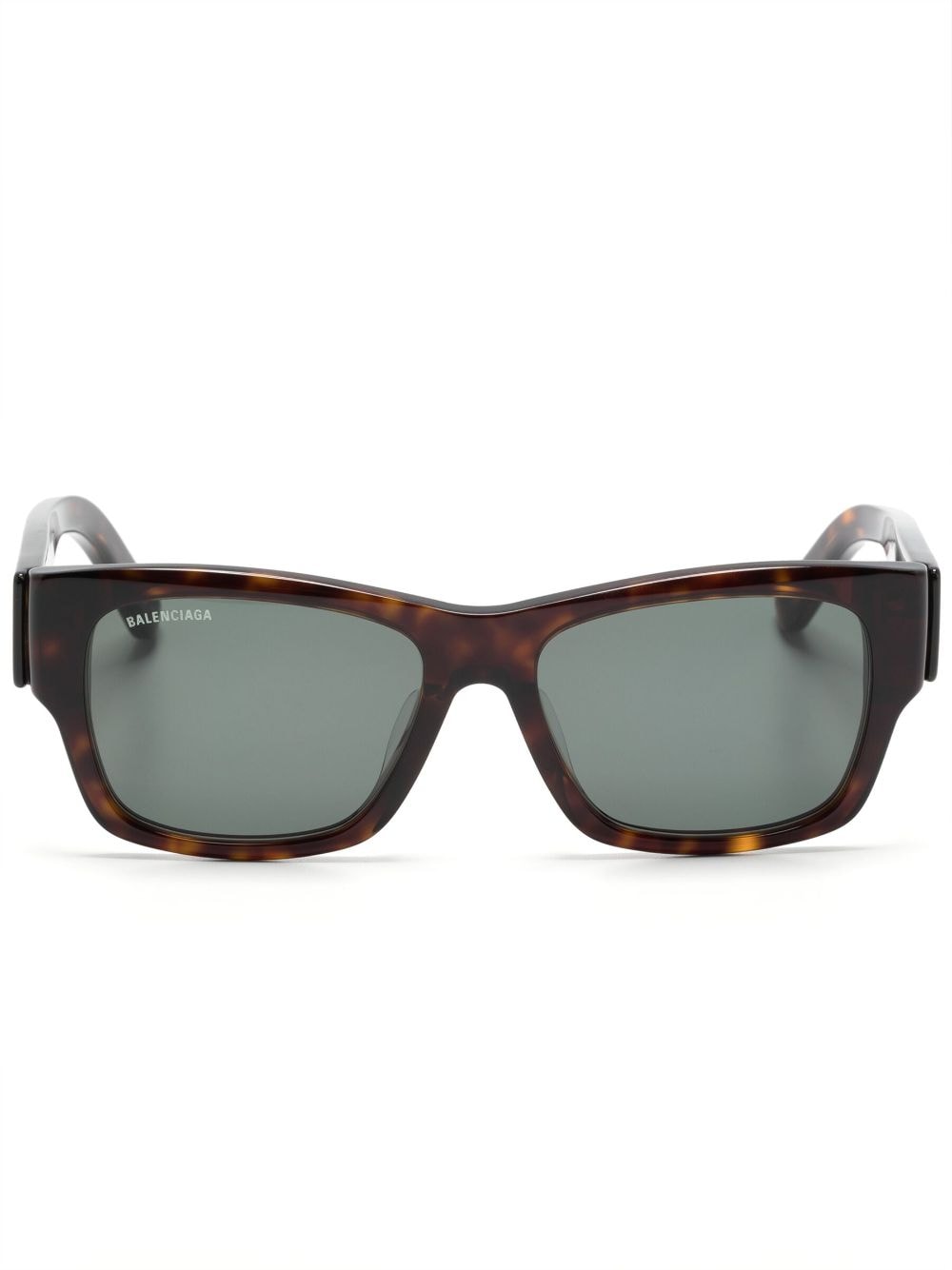 Balenciaga Eyewear square-frame logo-print sunglasses - Brown von Balenciaga Eyewear