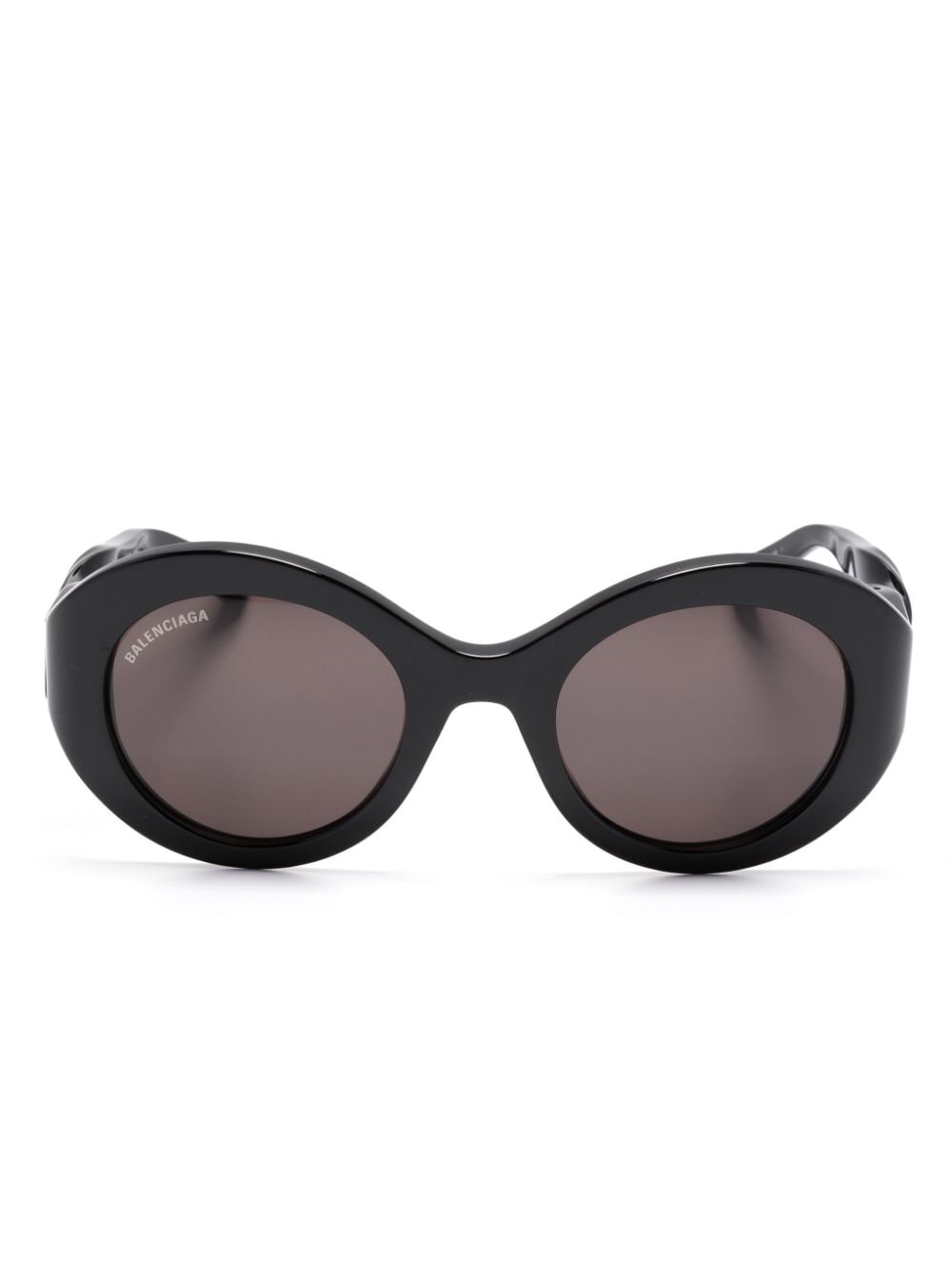 Balenciaga Eyewear Twist round-frame sunglasses - Black von Balenciaga Eyewear
