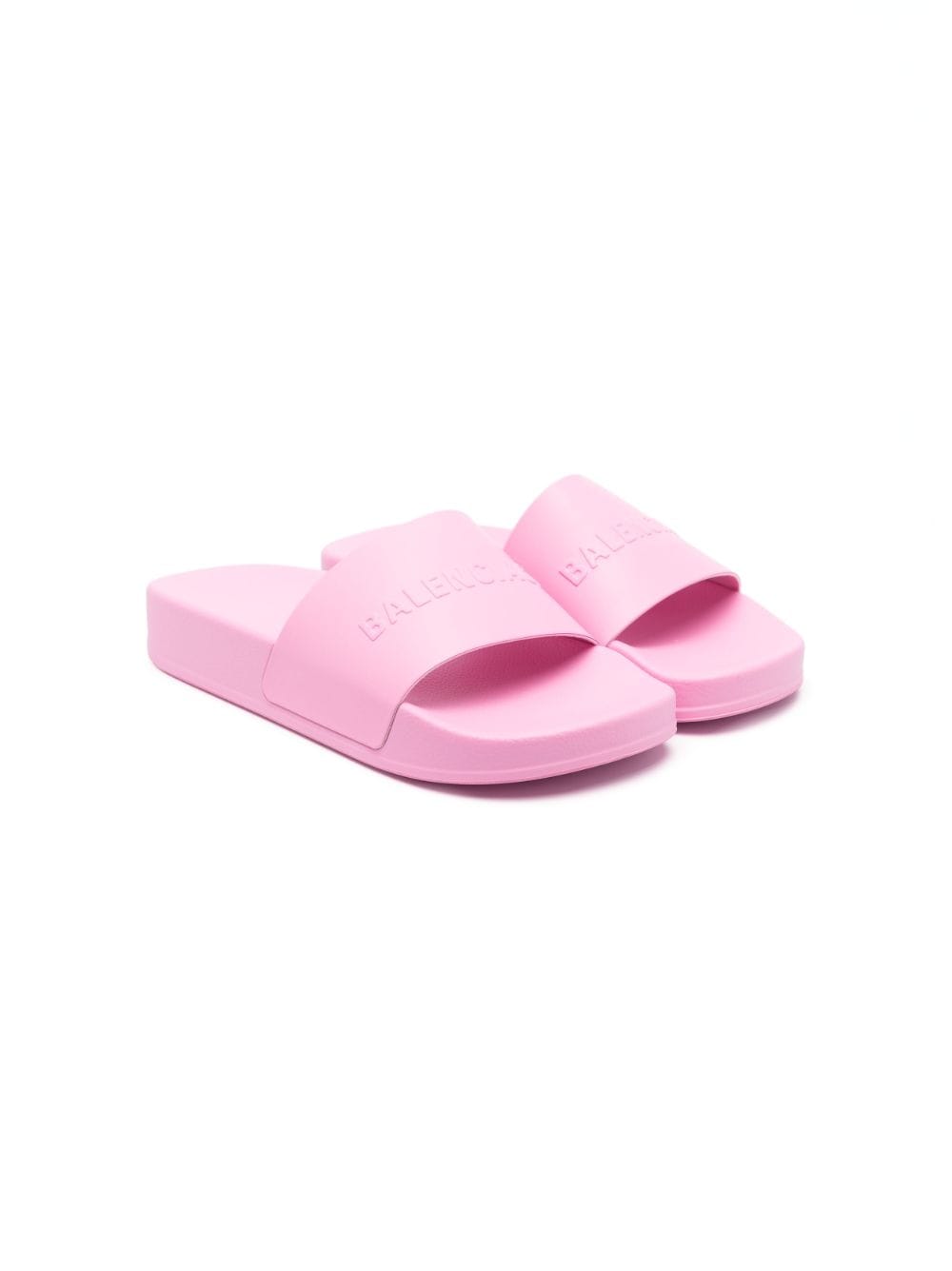 Balenciaga Kids embossed-logo tonal-design slippers - Pink von Balenciaga Kids