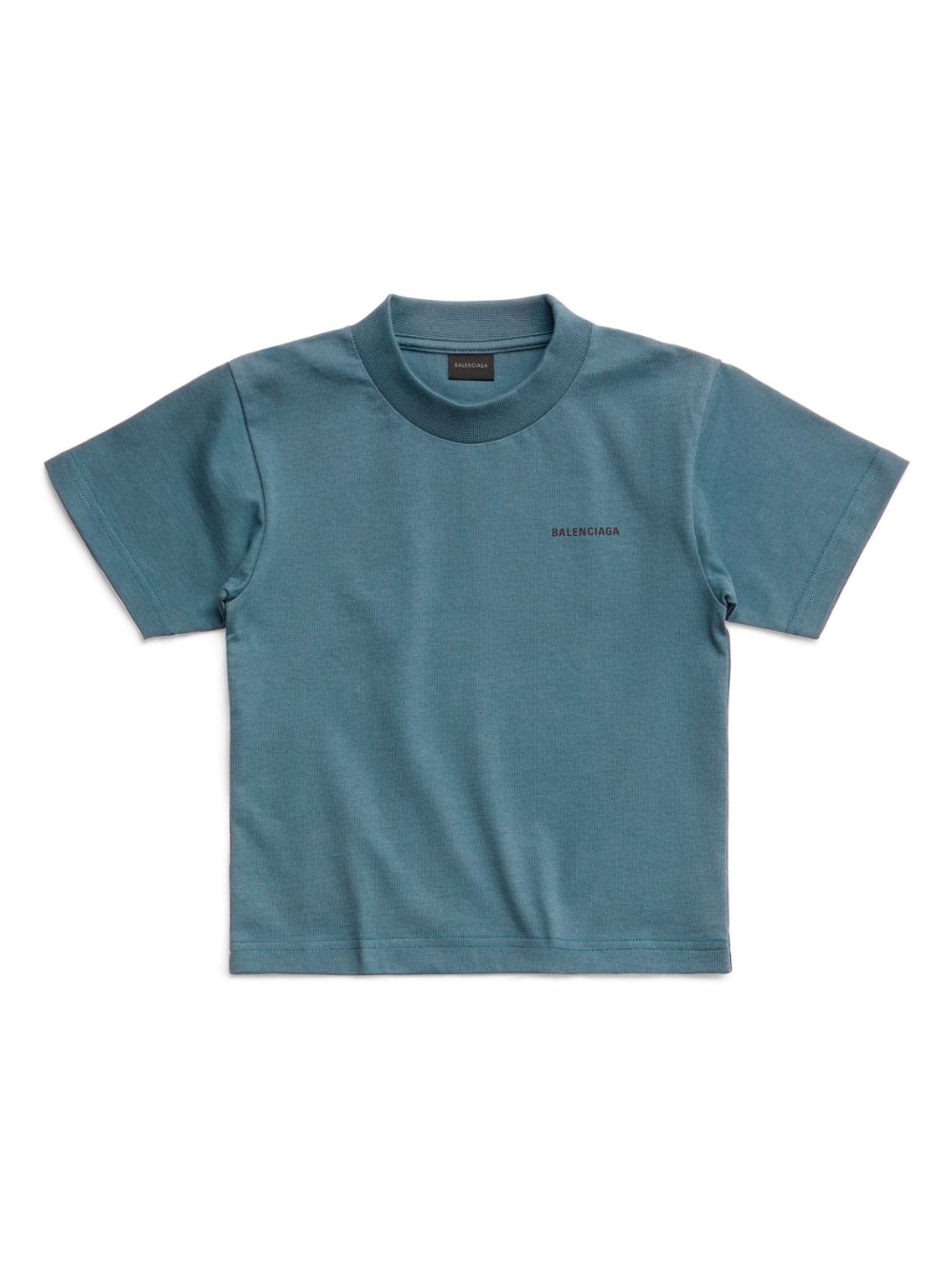 Balenciaga Kids logo-print cotton T-shirt - Blue von Balenciaga Kids