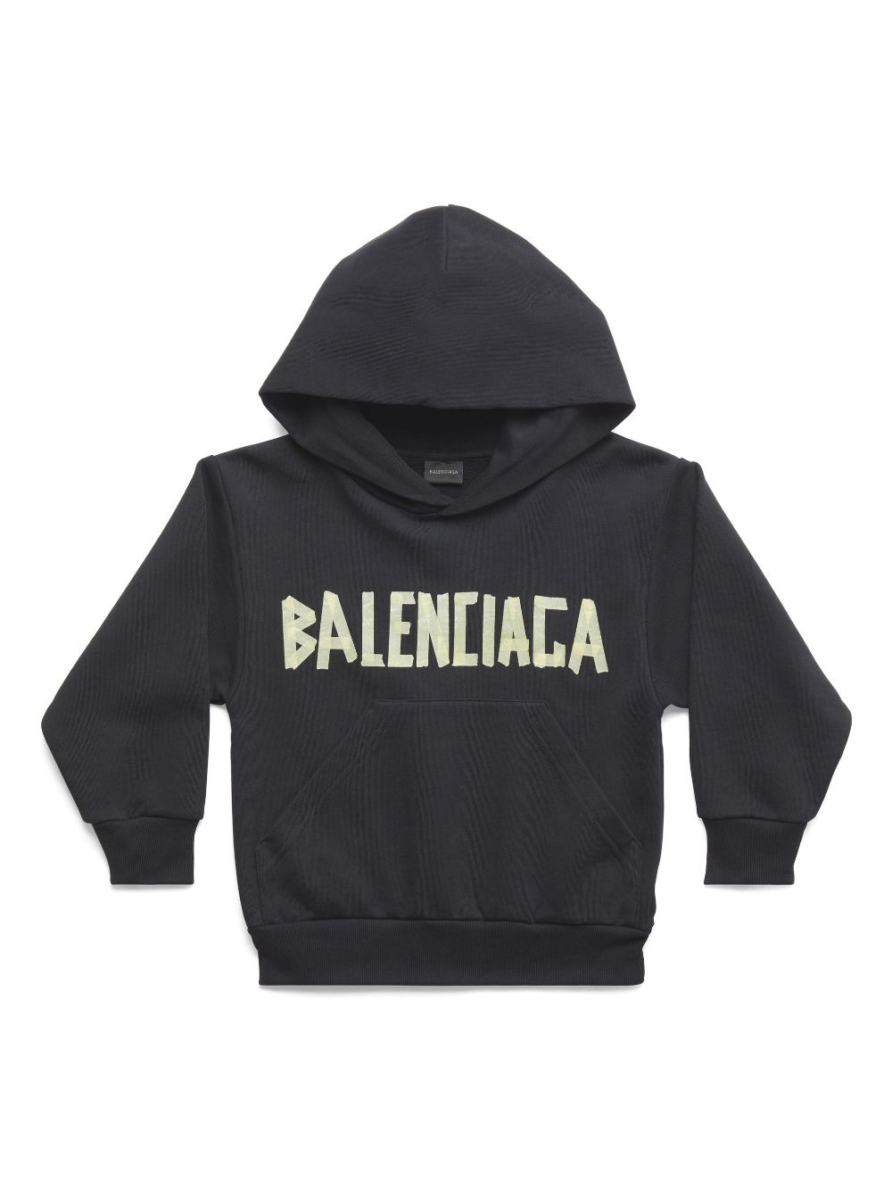 Balenciaga Kids Tape Type cotton hoodie - Black von Balenciaga Kids
