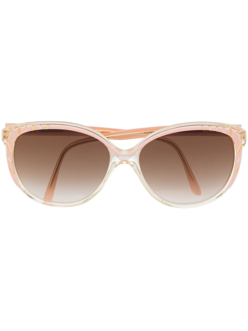 Balenciaga Pre-Owned 1980s round-frame sunglasses - Pink