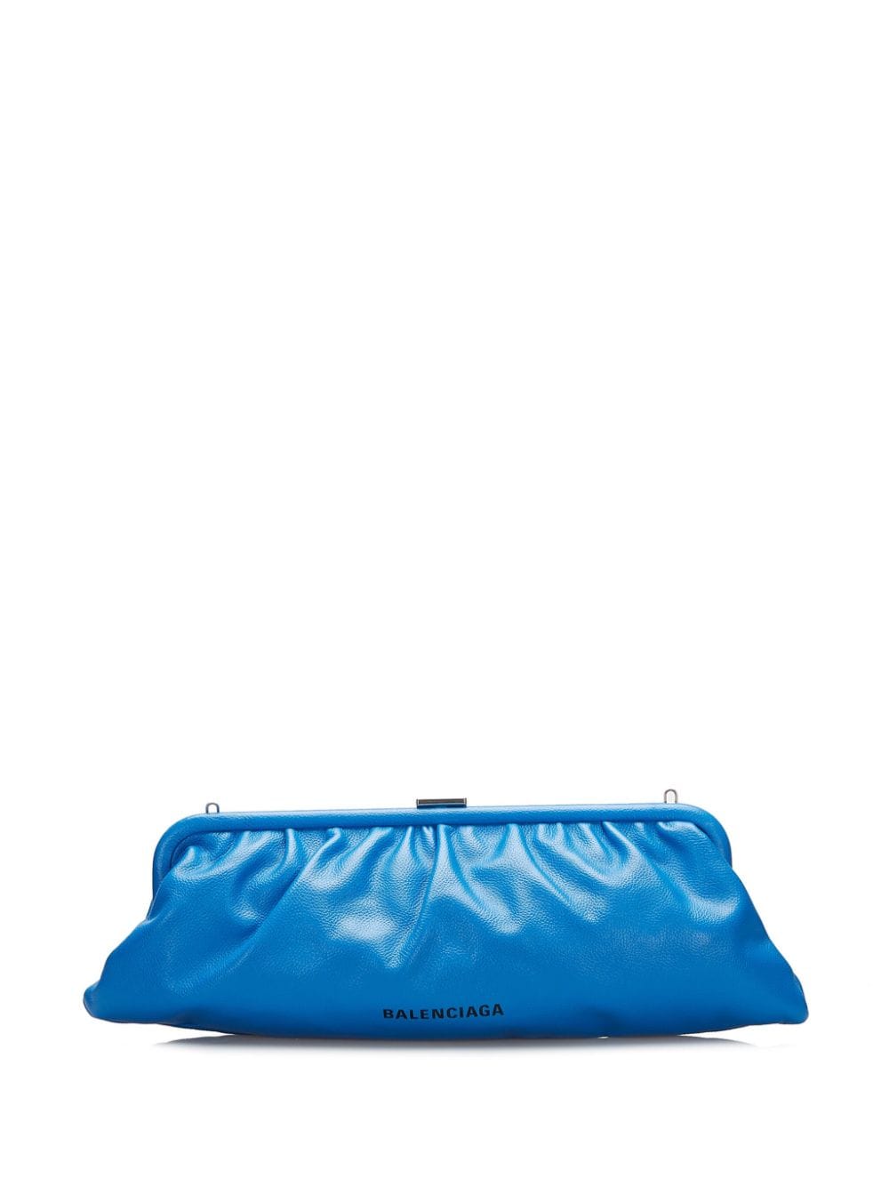 Balenciaga Pre-Owned 2009 XL Cloud leather clutch bag - Blue von Balenciaga Pre-Owned