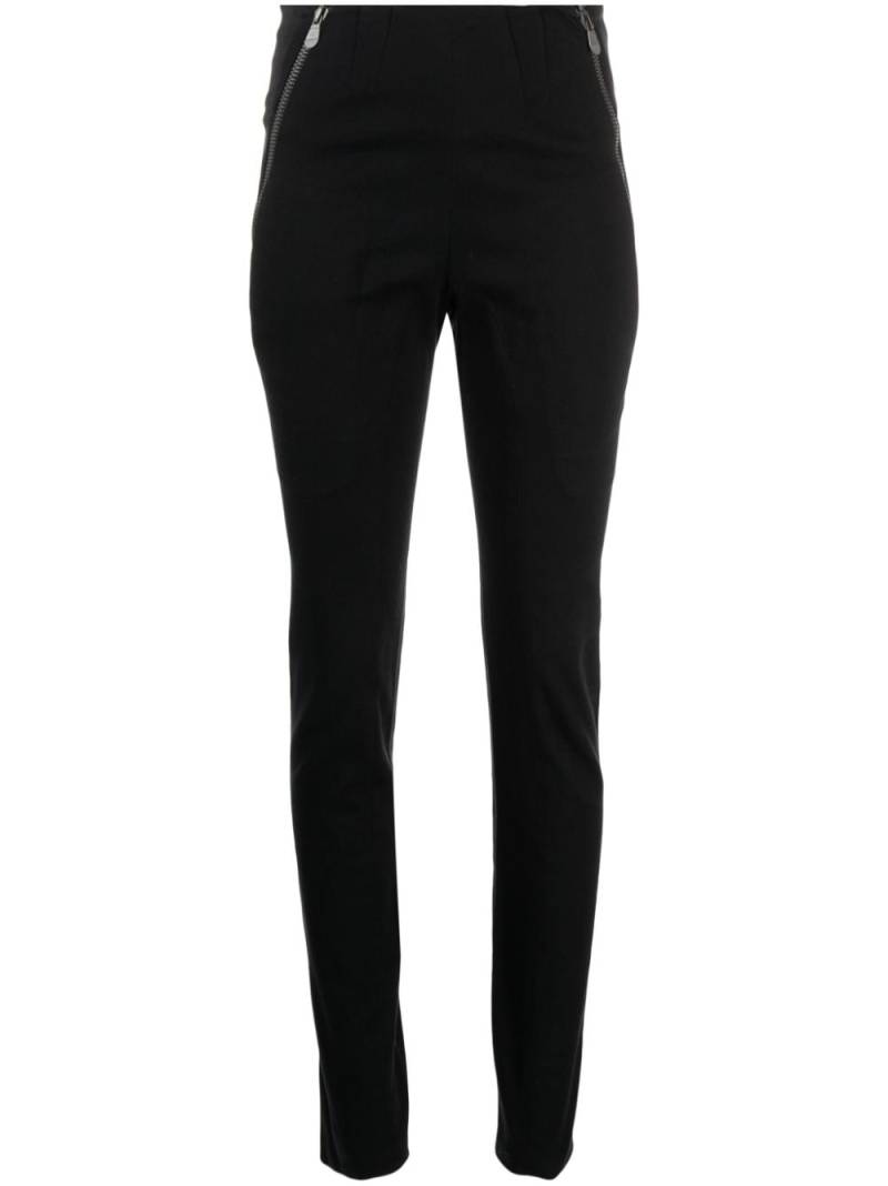 Balenciaga Pre-Owned 2010s double-zip fastening skinny trousers - Black von Balenciaga Pre-Owned