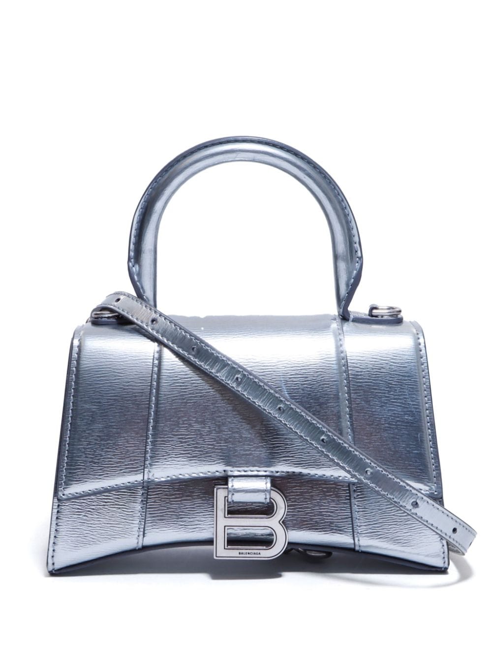 Balenciaga Pre-Owned Hourglass XS two-way leather bag - Silver von Balenciaga Pre-Owned
