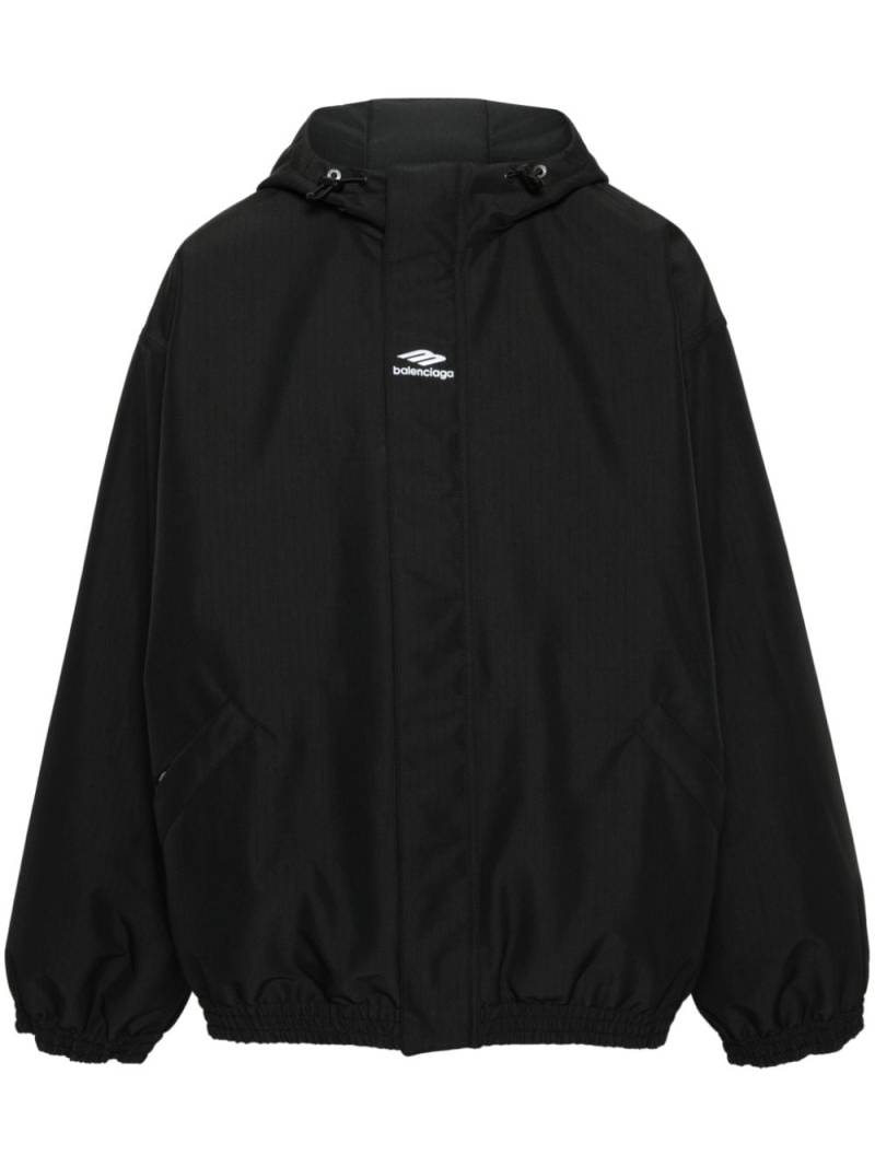 Balenciaga 3B Sports Icon hooded ski parka - Black von Balenciaga