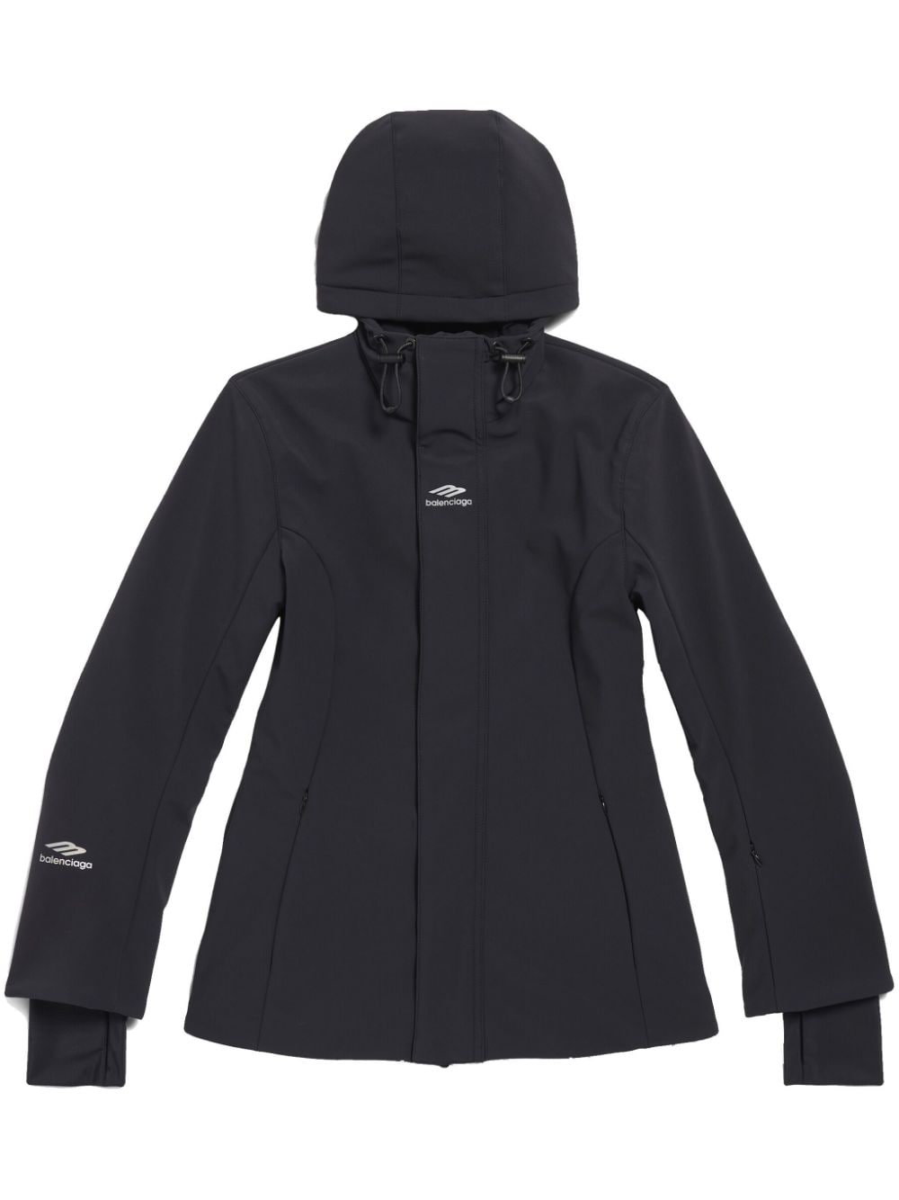 Balenciaga 3B Sports Icon hourglass ski parka - Black von Balenciaga