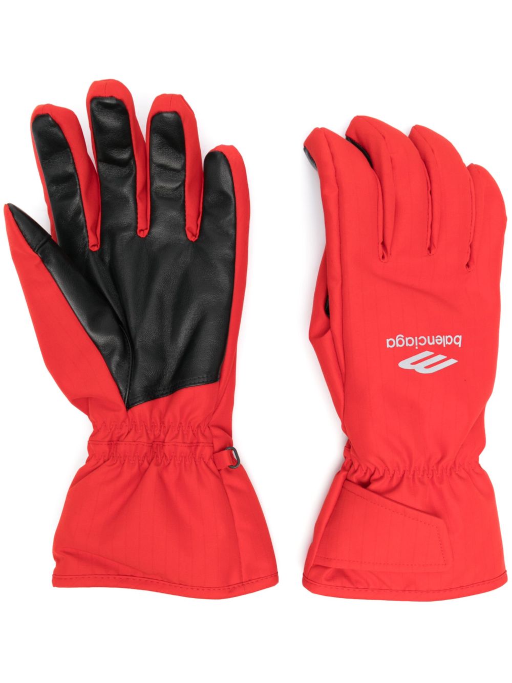 Balenciaga 3B Sports Icon ski gloves - Red von Balenciaga