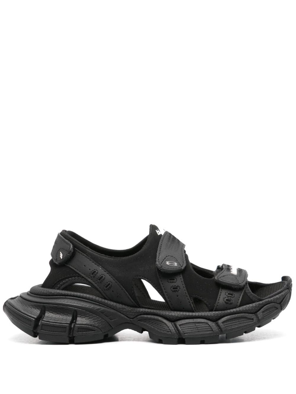 Balenciaga 3XL logo-appliqué sandals - Black von Balenciaga