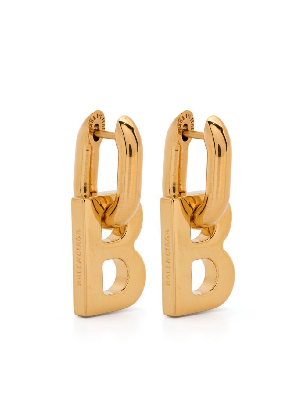 Balenciaga B Chain XS earrings - Gold von Balenciaga