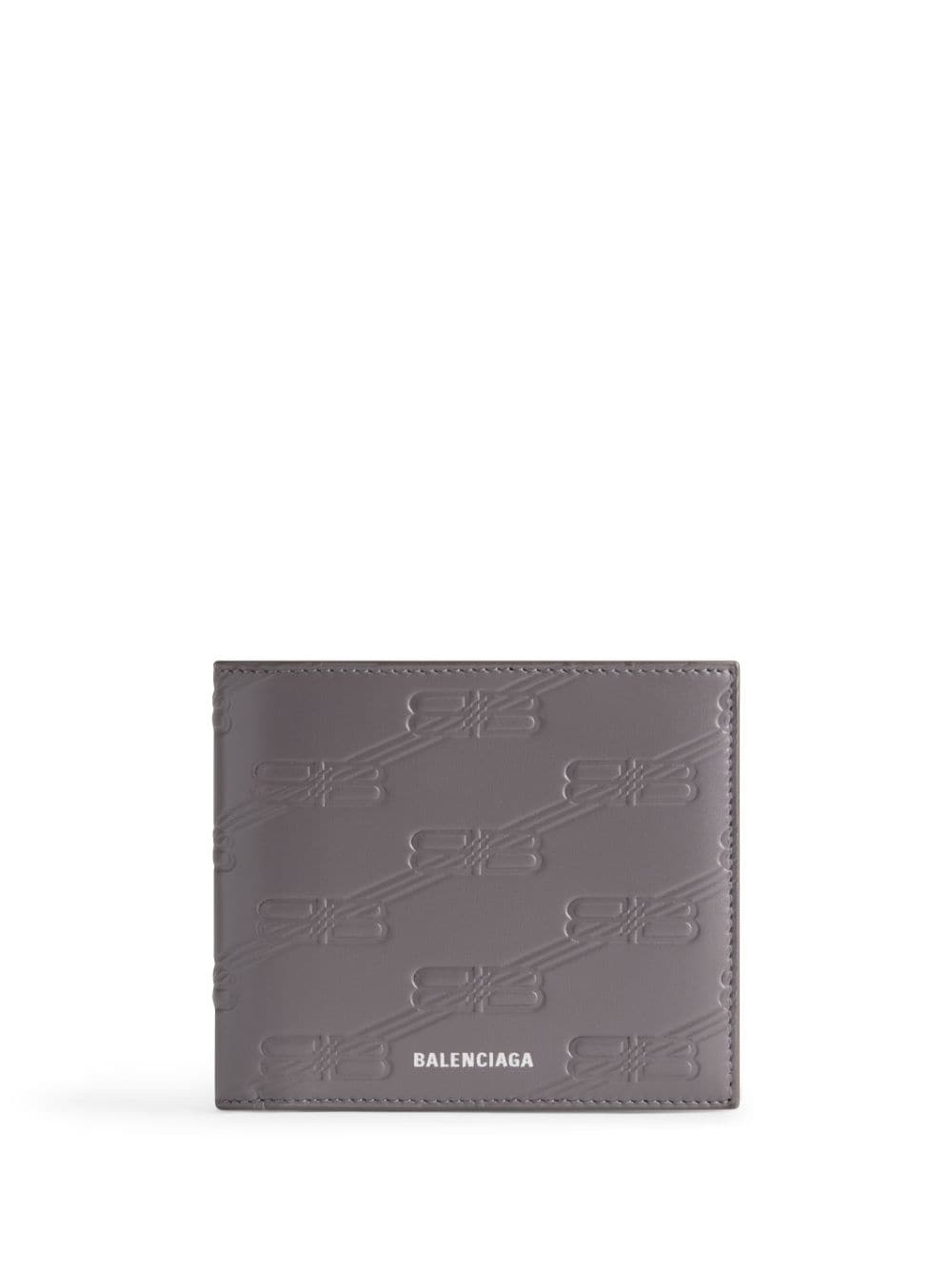 Balenciaga BB Monogram debossed wallet - Grey von Balenciaga