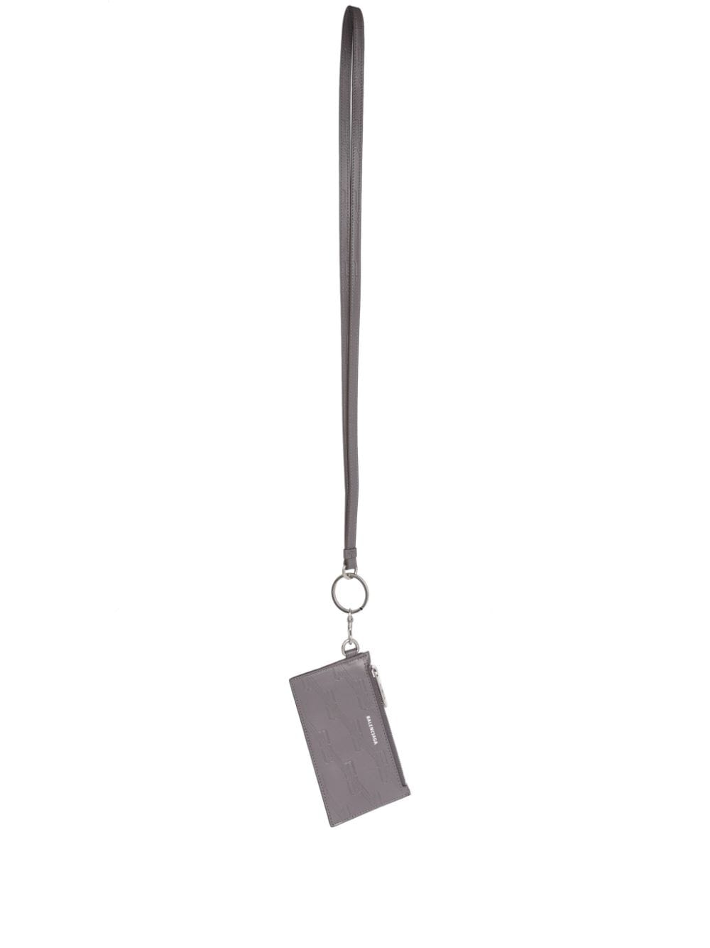 Balenciaga BB Monogram leather cardholder - Grey von Balenciaga
