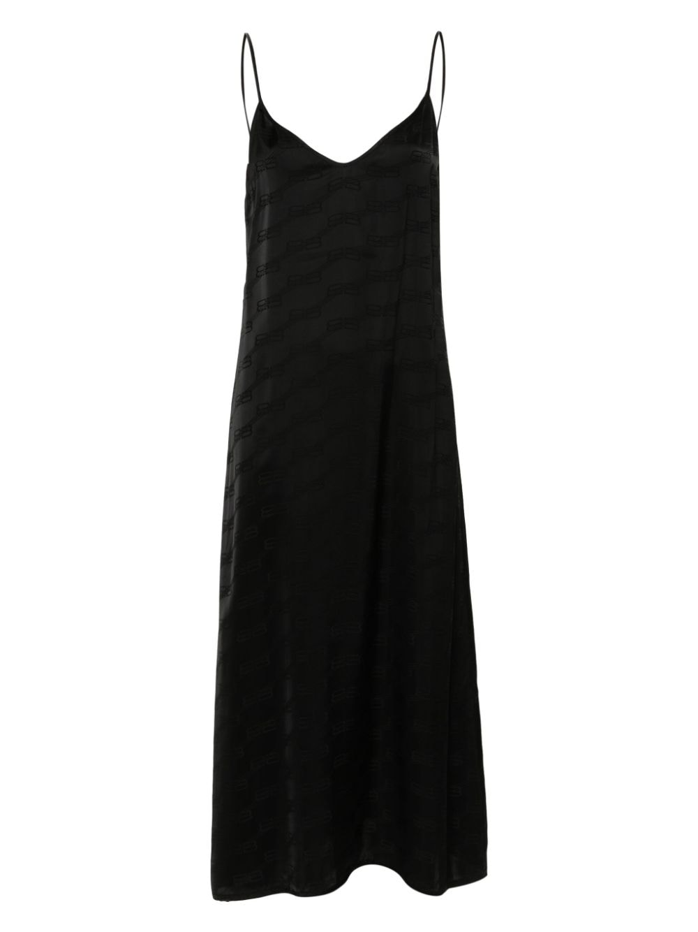 Balenciaga BB Monogram slip dress - Black von Balenciaga