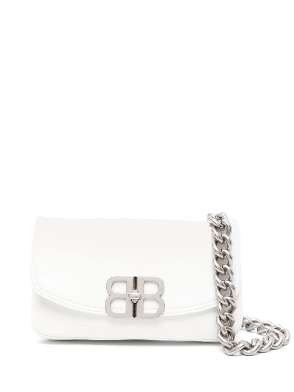 Balenciaga small BB Soft shoulder bag - White von Balenciaga