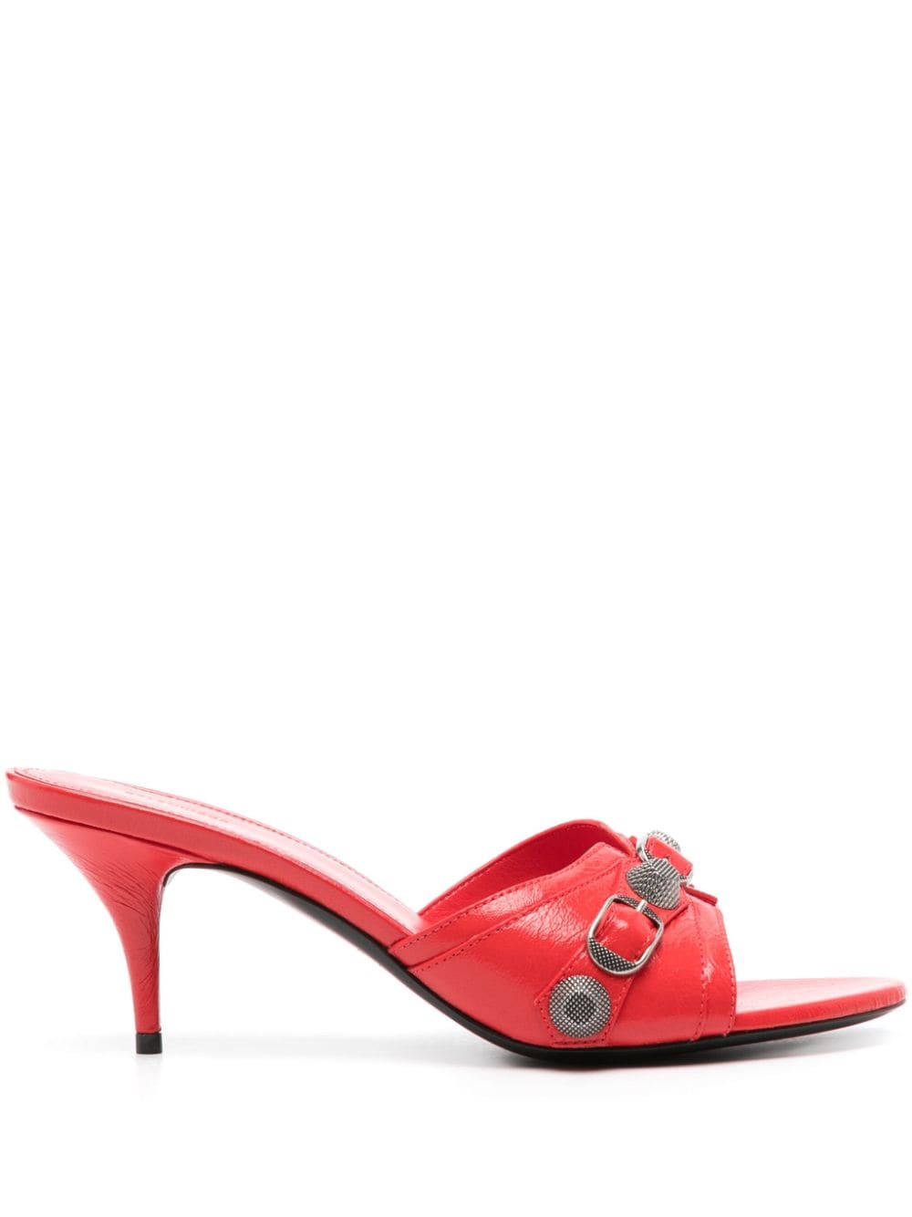 Balenciaga Cagole 80mm mules - Red von Balenciaga