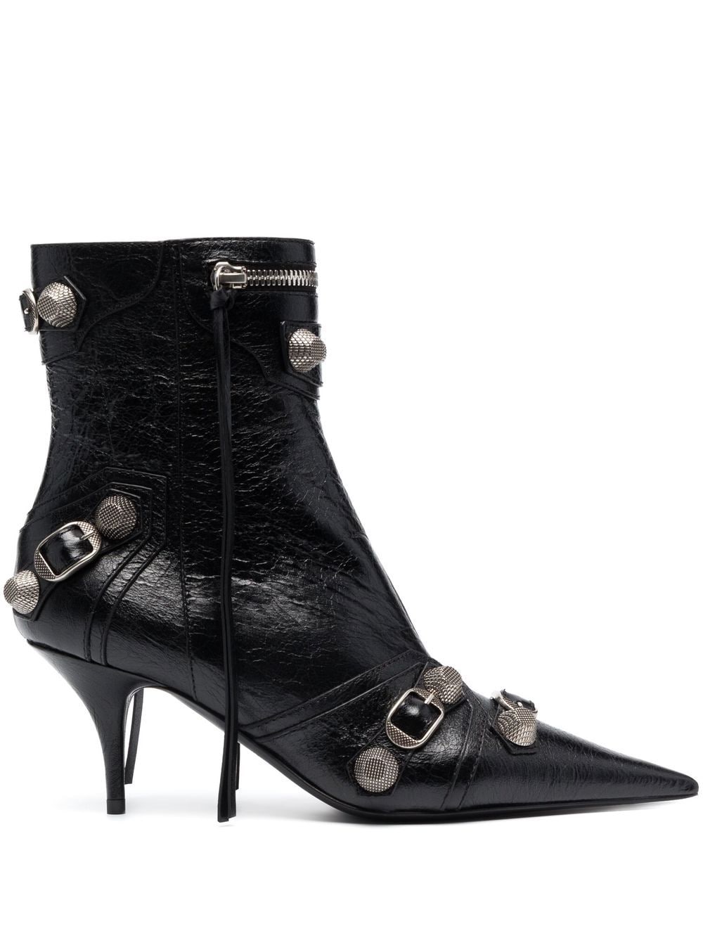 Balenciaga Cagole buckle-detail 70mm ankle boots - Black von Balenciaga