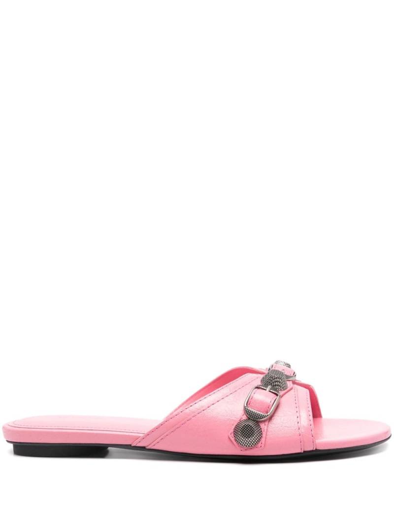 Balenciaga Cagole buckle-detail sandals - Pink von Balenciaga