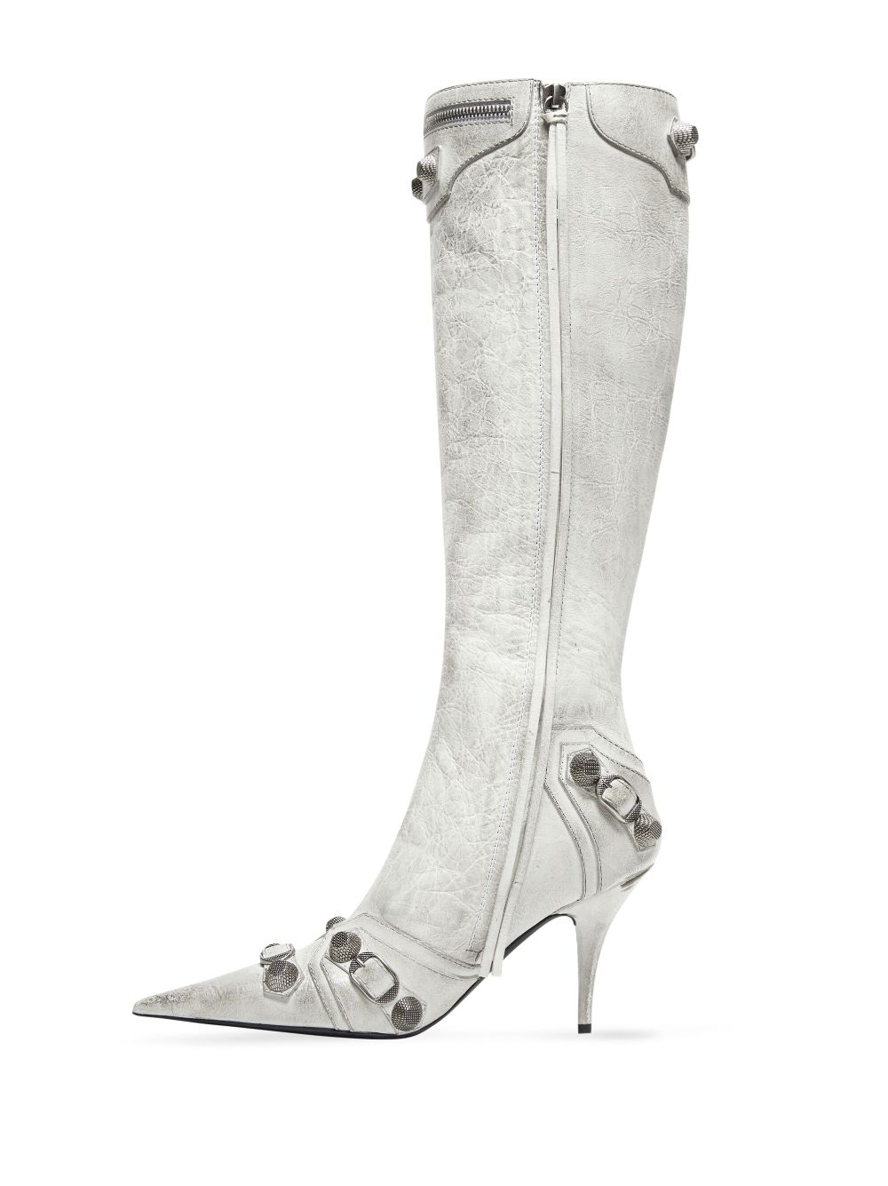 Balenciaga Cagole point-toe boots - White von Balenciaga