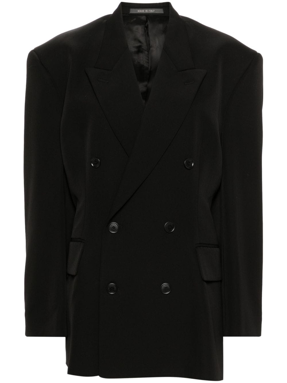 Balenciaga Cinched wool blazer - Black von Balenciaga