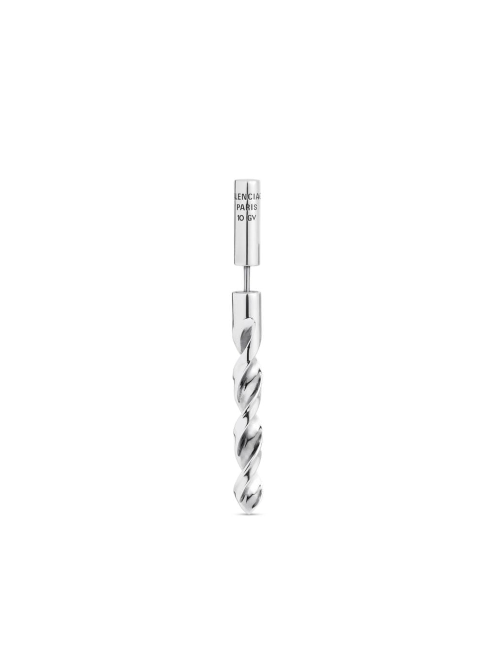Balenciaga City Drill single earring - Silver von Balenciaga