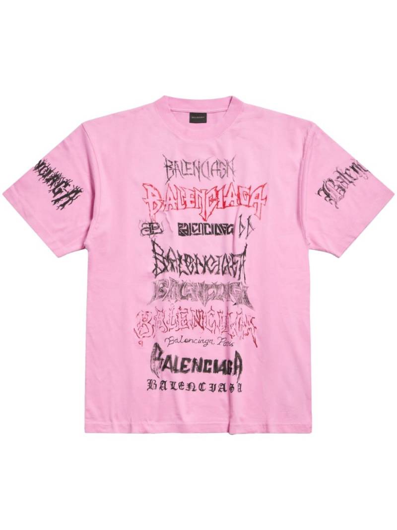 Balenciaga DIY Metal cotton T-shirt - Pink von Balenciaga