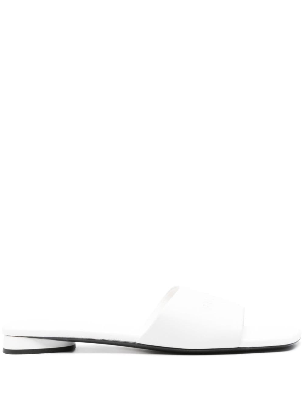 Balenciaga Duty Free leather slides - White von Balenciaga