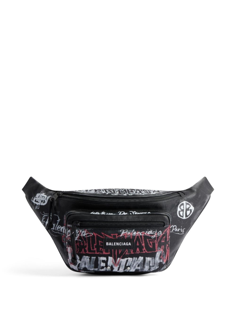Balenciaga Explorer DIY Metal zipped belt bag - Black von Balenciaga