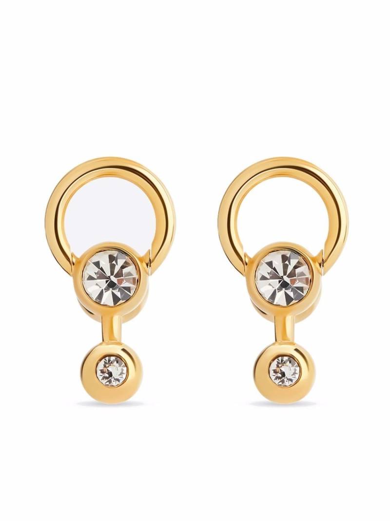Balenciaga Force ball earrings - Gold von Balenciaga
