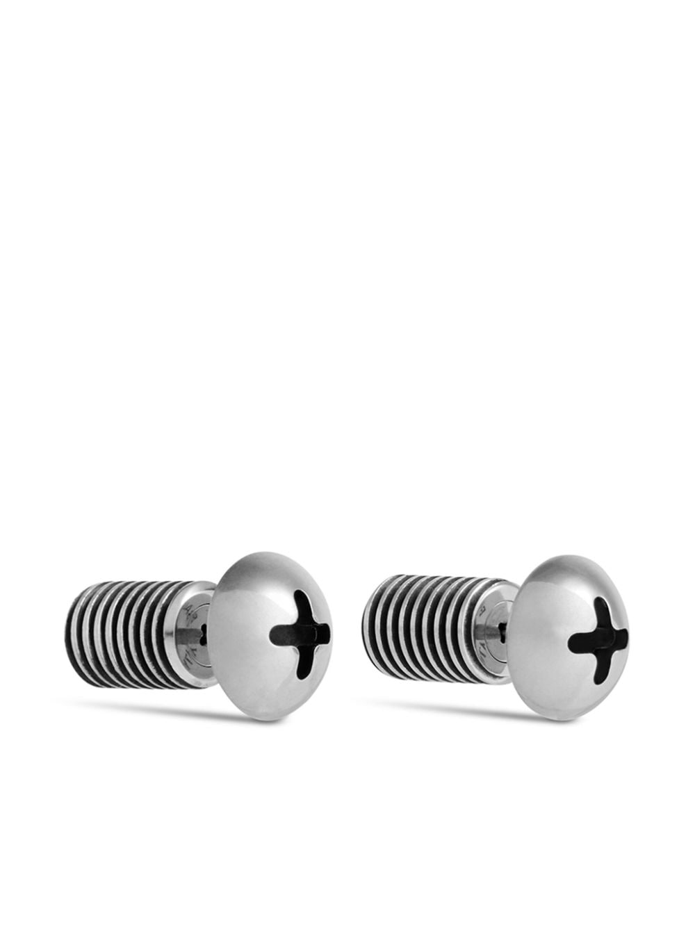 Balenciaga Garage Screw stud earrings - Silver von Balenciaga