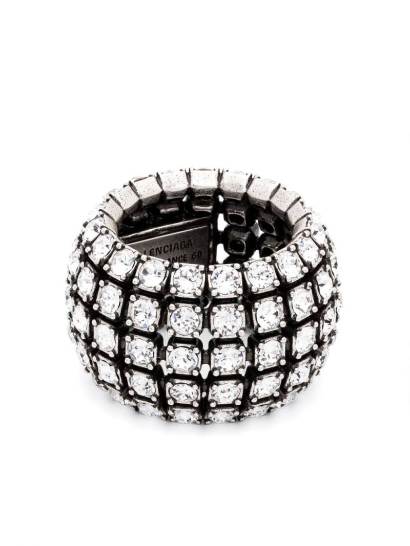 Balenciaga Glam chunky ring - Silver von Balenciaga