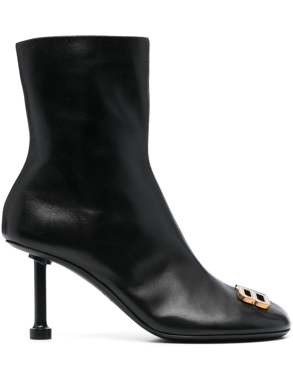 Balenciaga Groupie Bootie 80mm leather boots - Black von Balenciaga