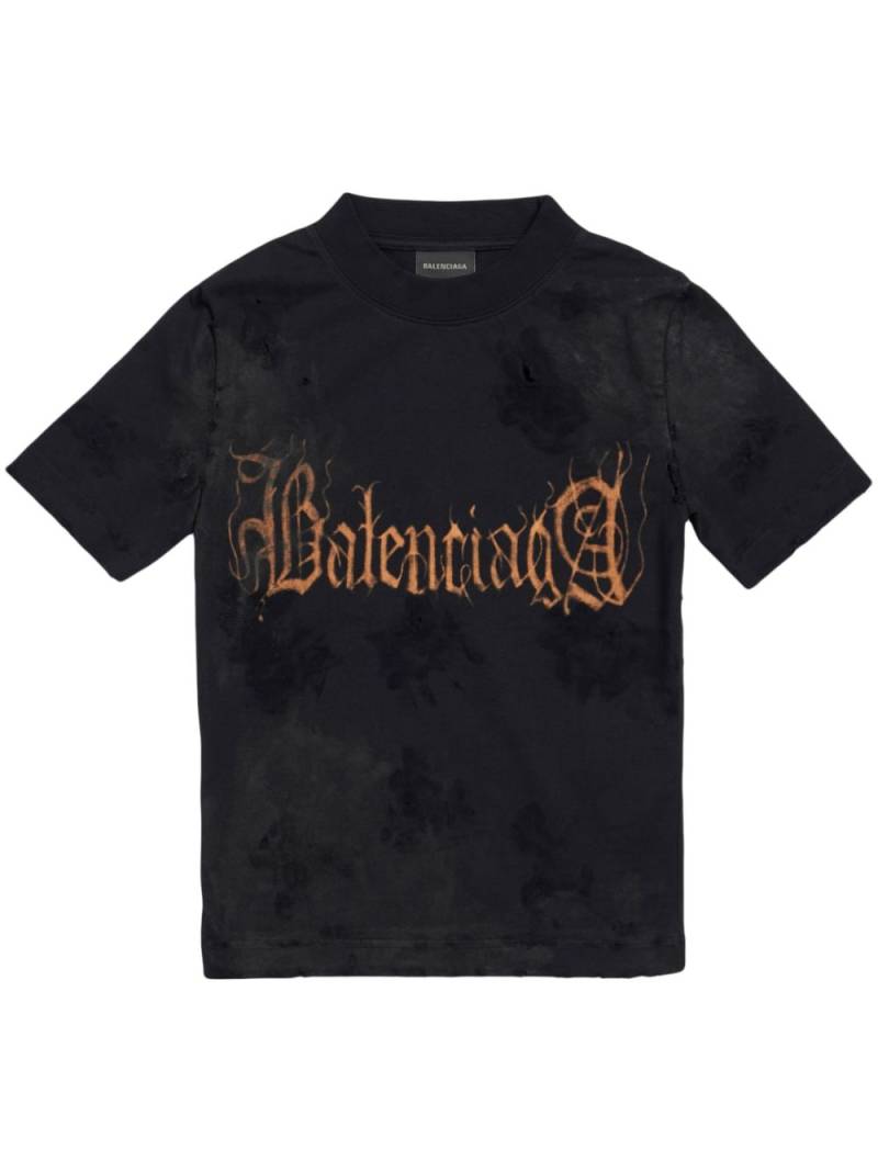 Balenciaga Heavy Metal-artwork cotton T-shirt - Black von Balenciaga