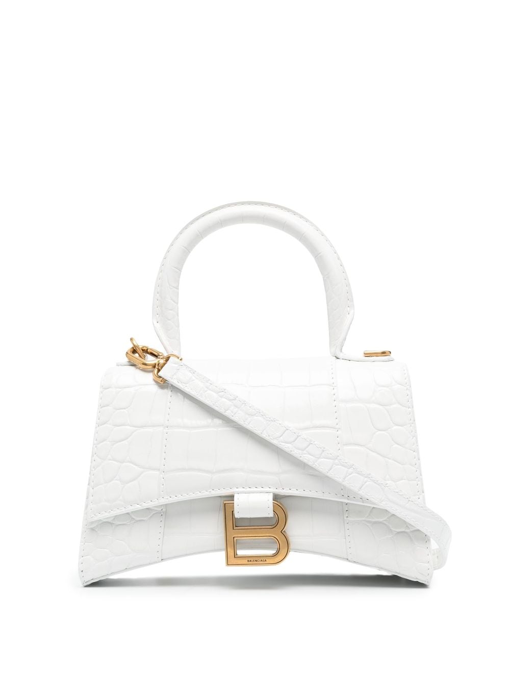 Balenciaga Hourglass XS top-handle bag - White von Balenciaga