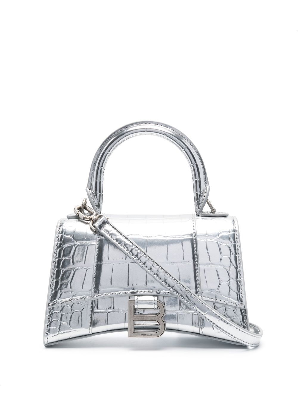 Balenciaga Hourglass XS top-handle bag - Silver von Balenciaga