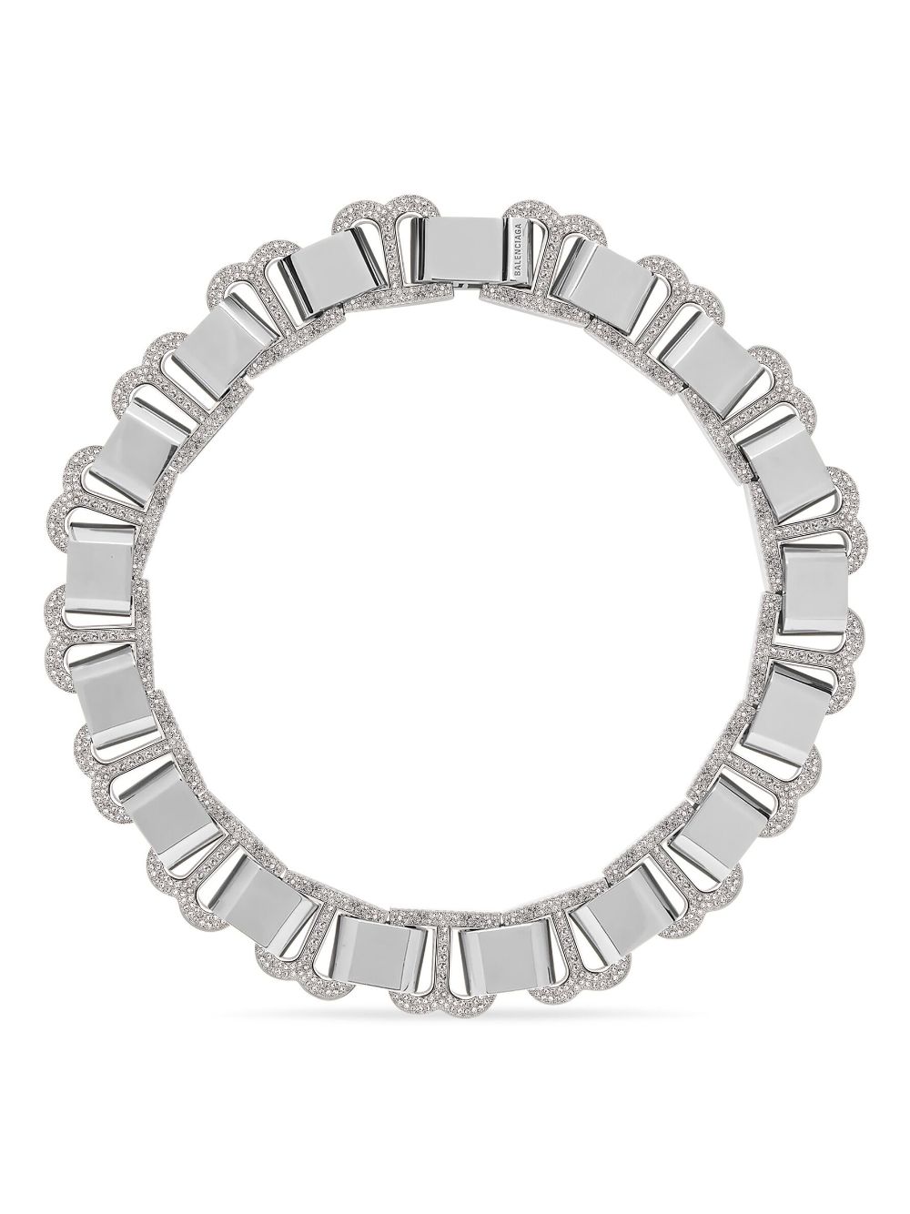 Balenciaga Hourglass necklace choker - Silver von Balenciaga