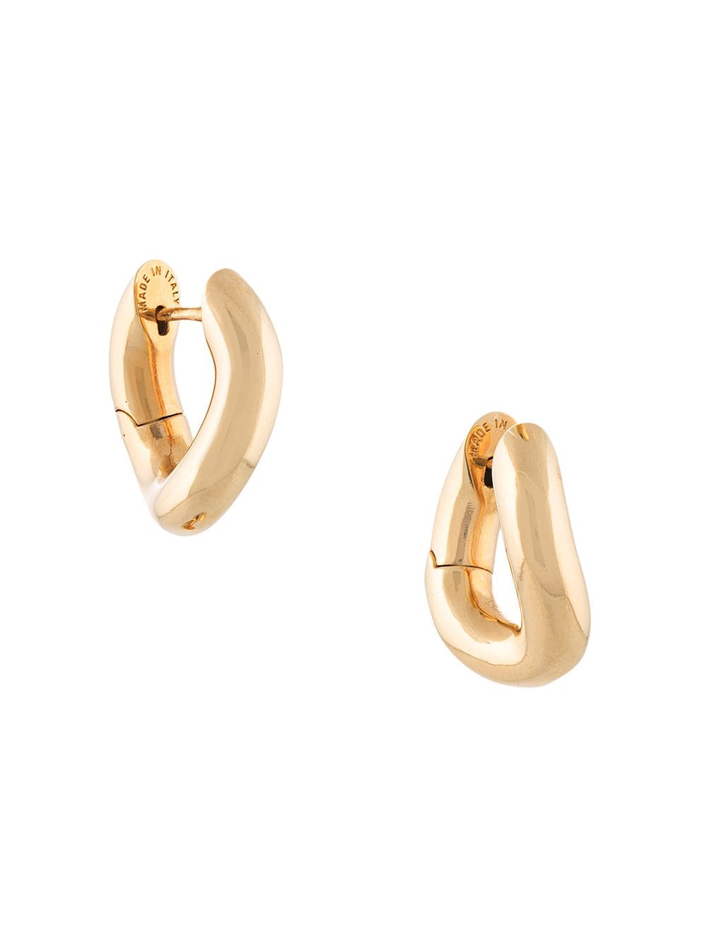 Balenciaga Loop XXS twisted hoop earrings - Gold von Balenciaga