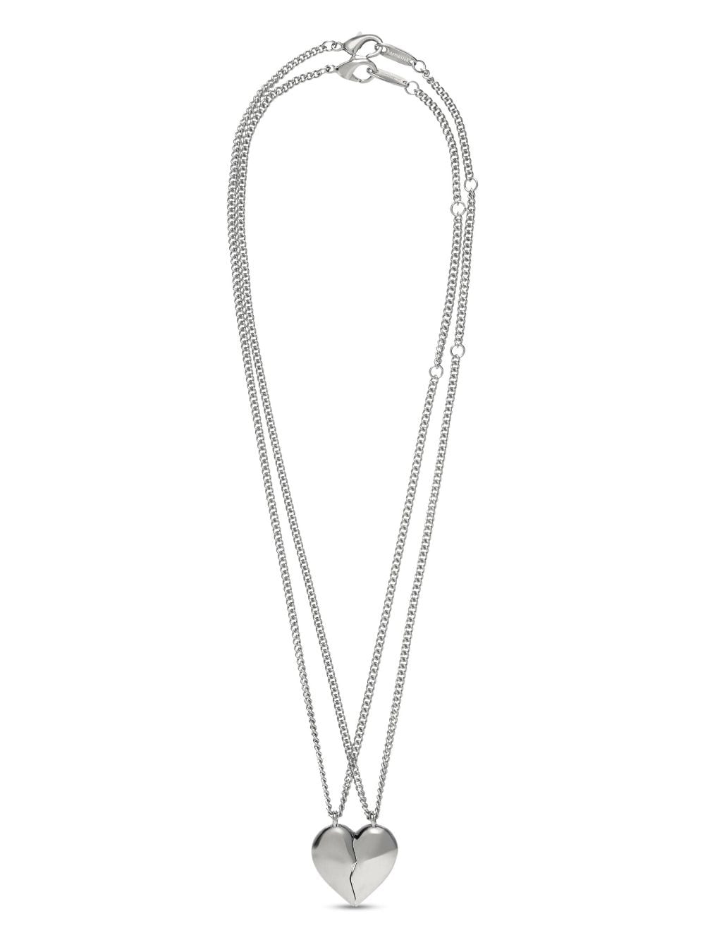 Balenciaga Lovelock double necklace - Silver von Balenciaga