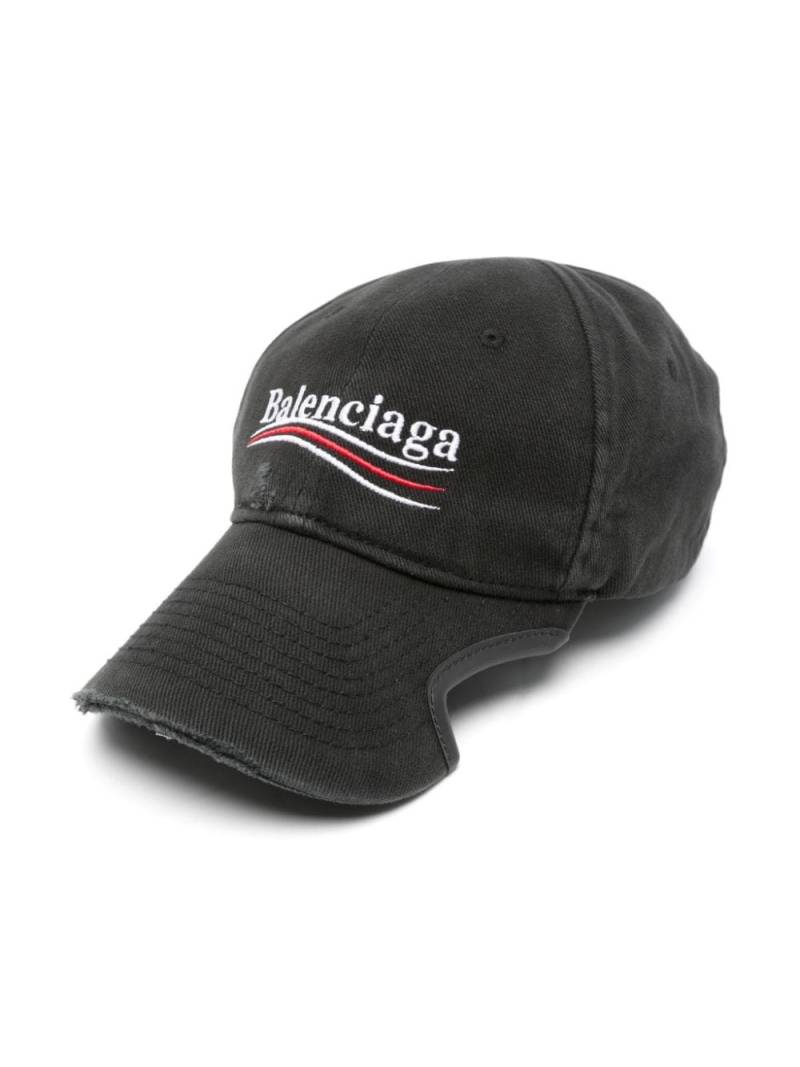 Balenciaga Political Campaign Destroyed cap - Black von Balenciaga