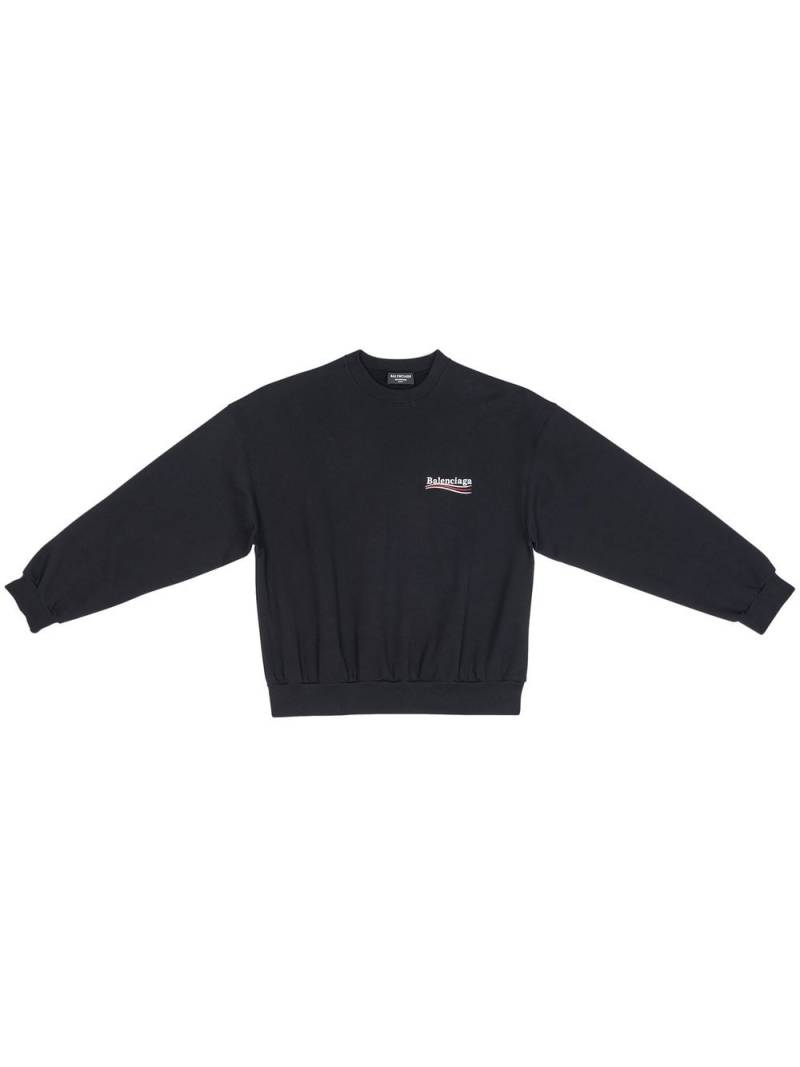 Balenciaga Political Campaign embroidered sweatshirt - Black von Balenciaga