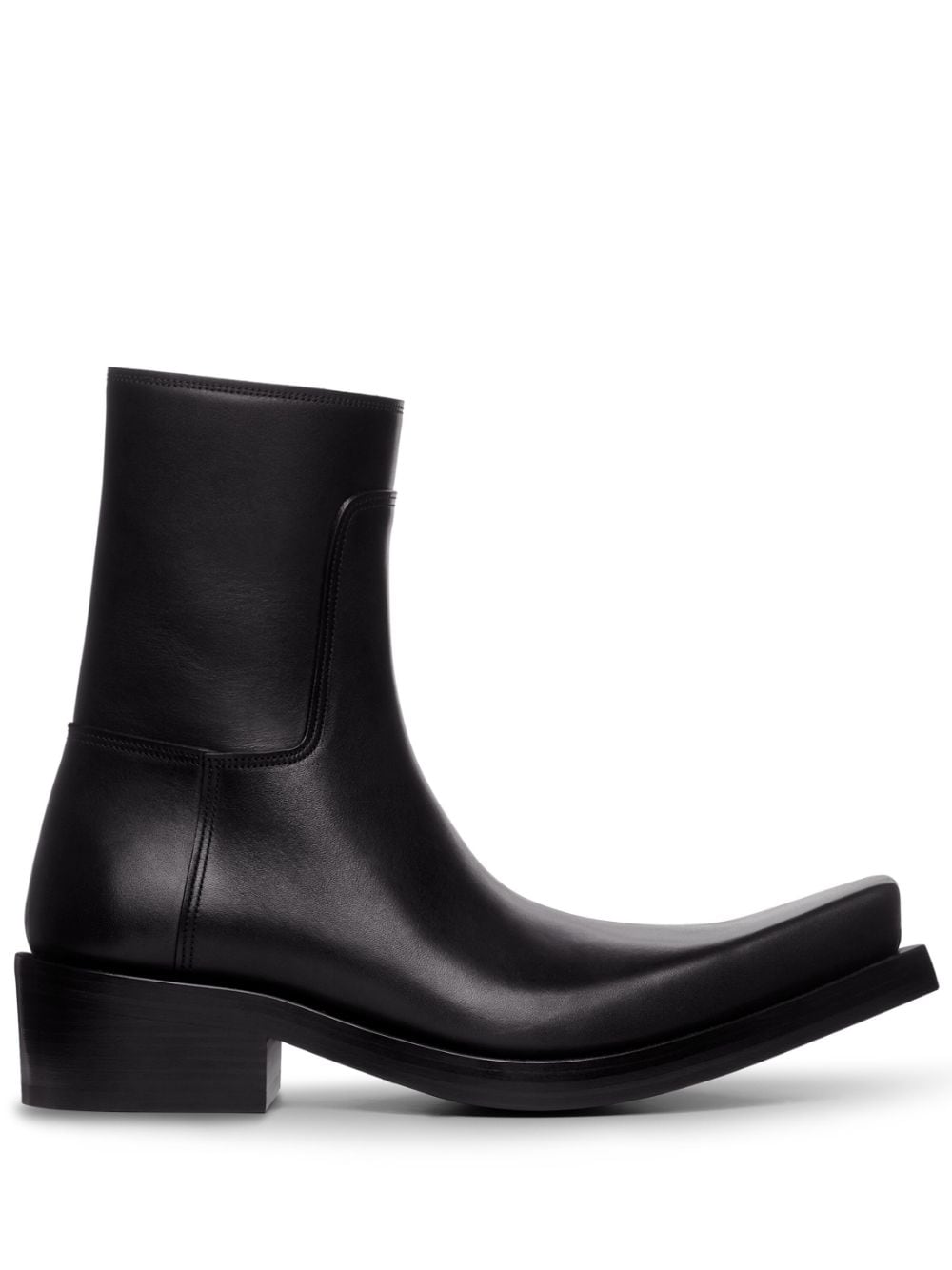 Balenciaga Santiago leather boots - Black von Balenciaga