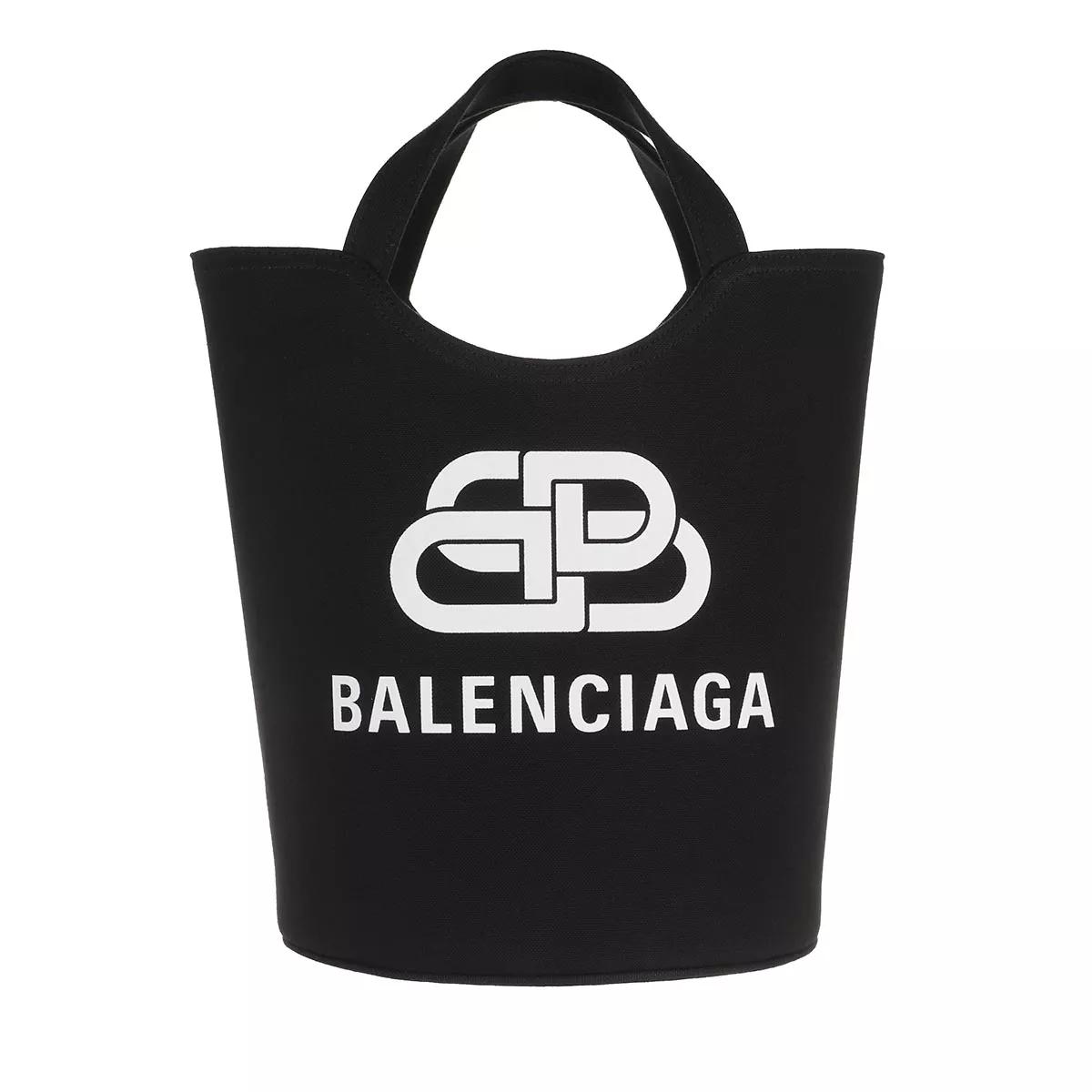 Balenciaga Henkeltasche - Wave Medium Tote Bag Canvas - Gr. unisize - in Schwarz - für Damen von Balenciaga