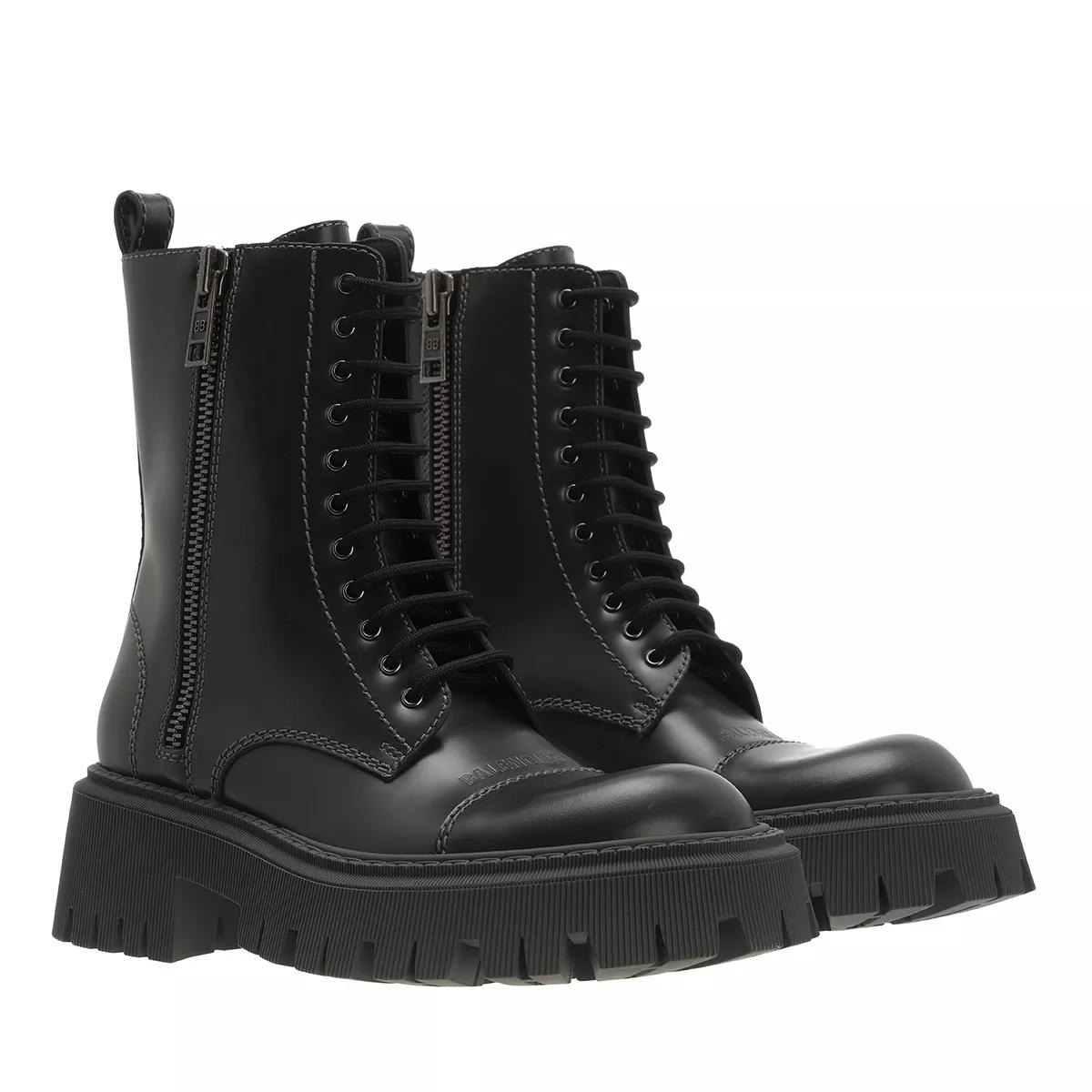 Balenciaga Boots & Stiefeletten - Tractor Bootie Leather - Gr. 39 (EU) - in Grau - für Damen von Balenciaga